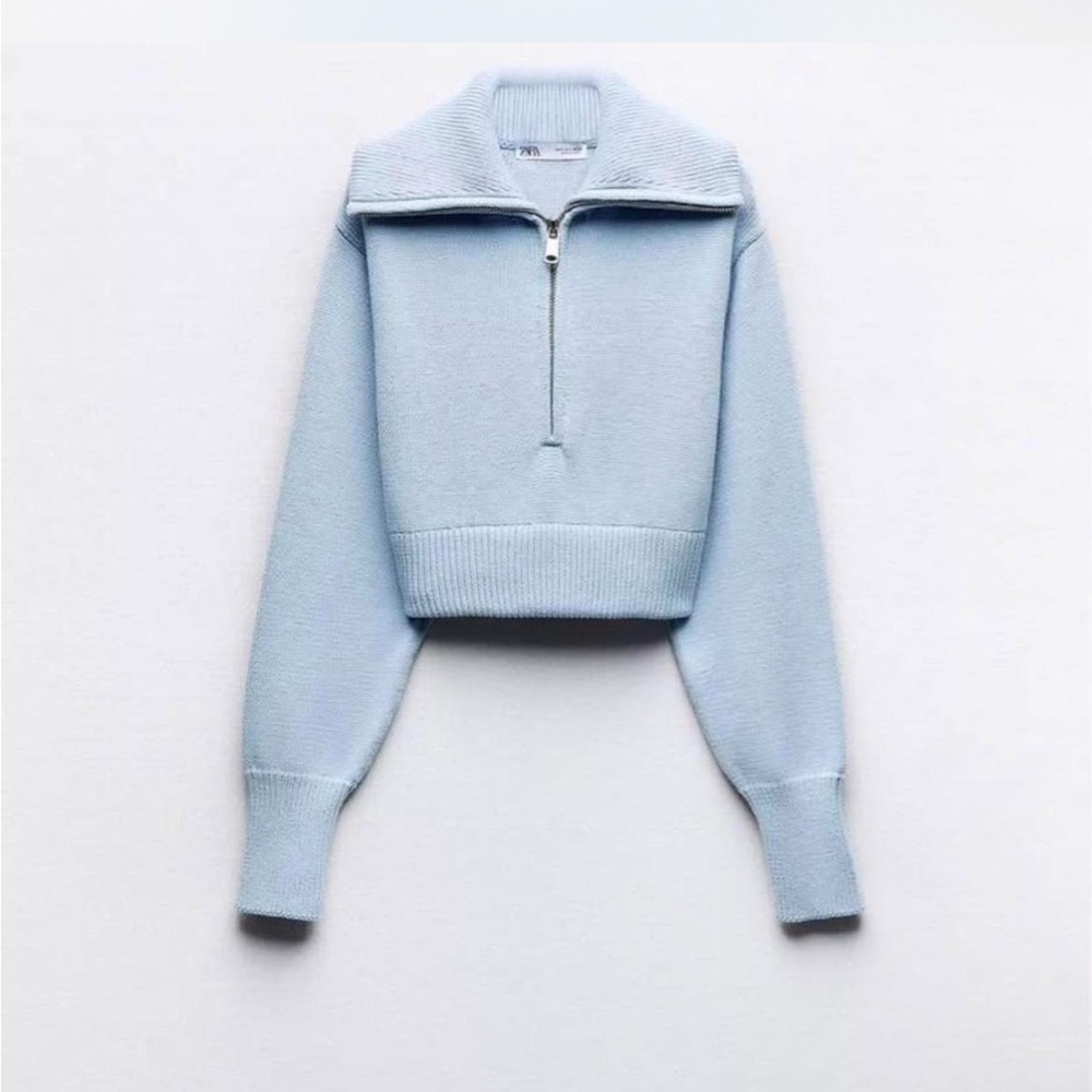 Zara Light Blue Women's Sweater